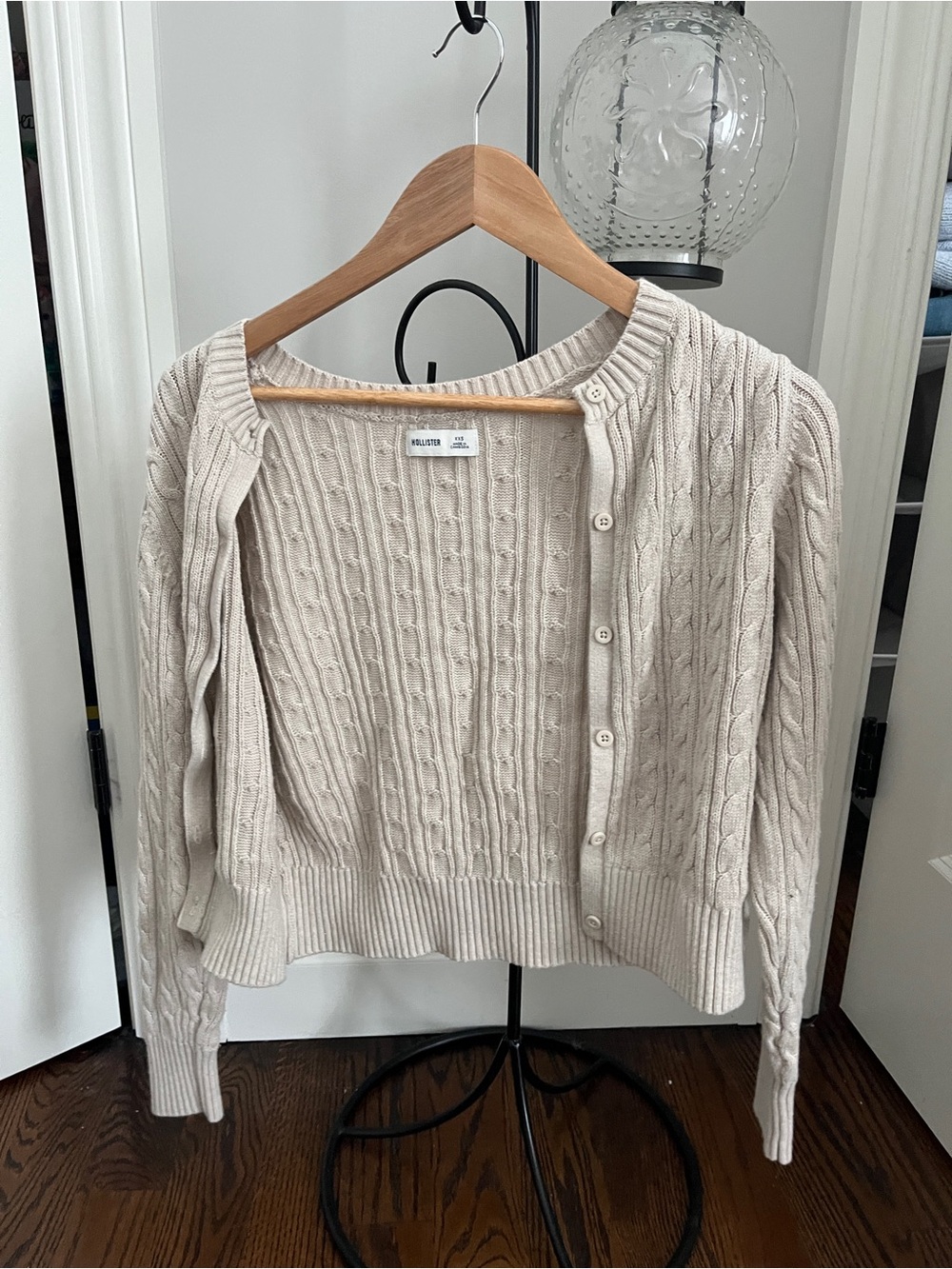 Cable Knit Button Cardigan